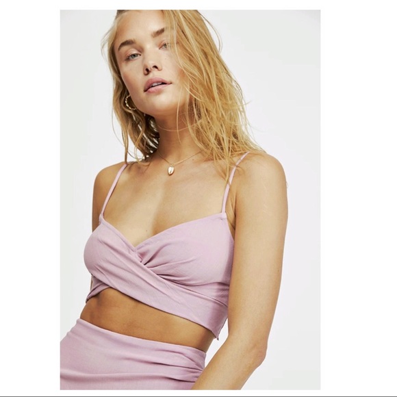 FREE PEOPLE BOHO KNIT MINI SKIRT CAMI TANK CROP TOP BOHEMIAN 2 PIECE SET A3C - Picture 8 of 16